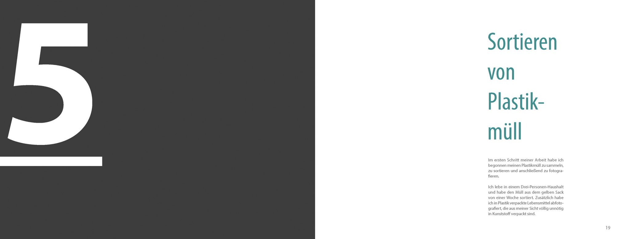 Sortieren von Plastikmüll in Bachelorarbeit über Nachhaltigkeit